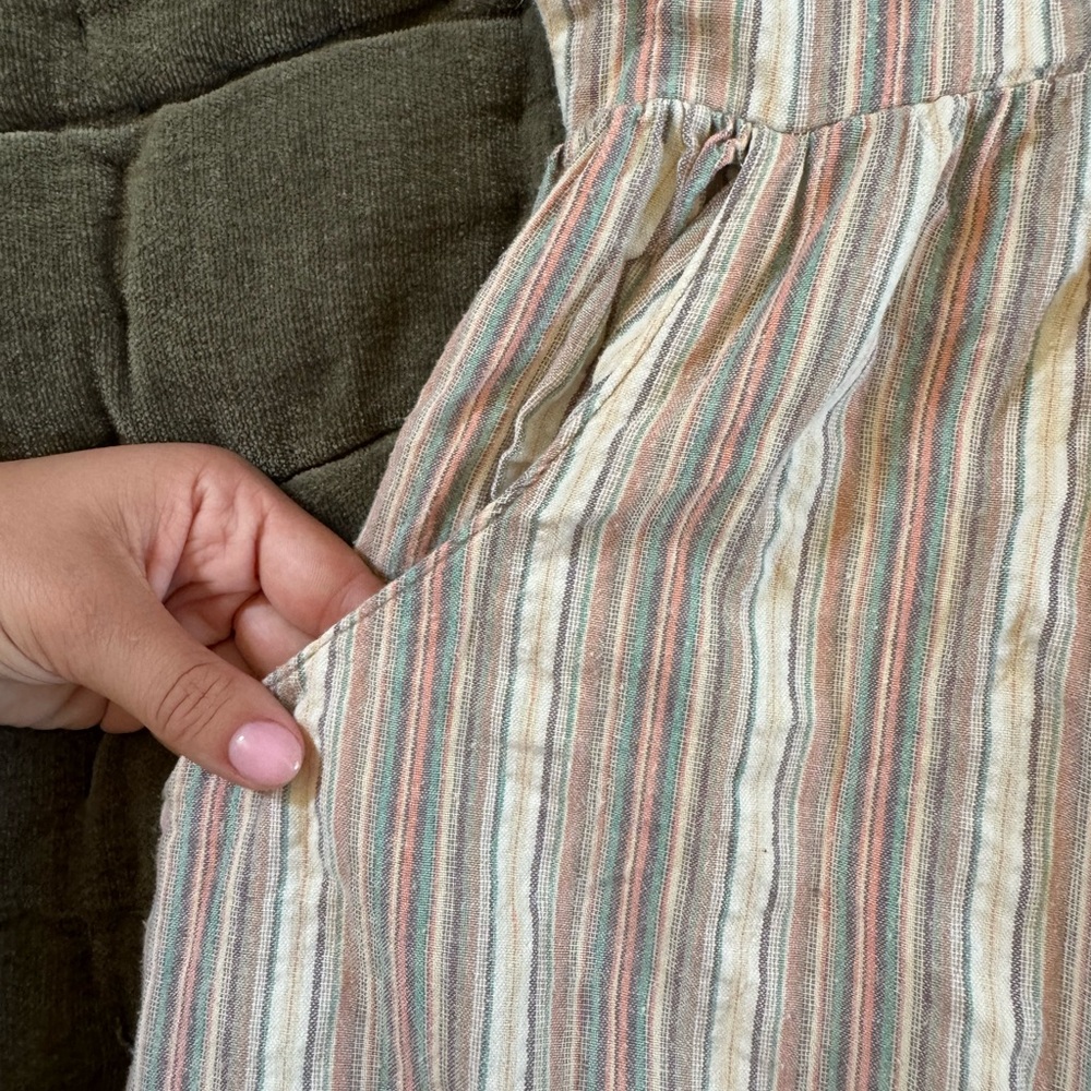 Urban Outfitters Striped V-Neck Dress with Pockets - Picture 4 of 5